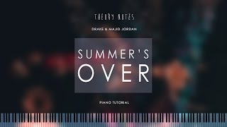 How to Play Drake &amp; Majid Jordan - Summer&#39;s Over Interlude | Theory Notes Piano Tutorial