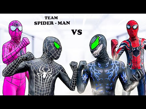 TEAM SPIDER-MAN vs ALIEN SUPERHERO | BAD VENOM is so strong, Control Him ! ( Live Action )