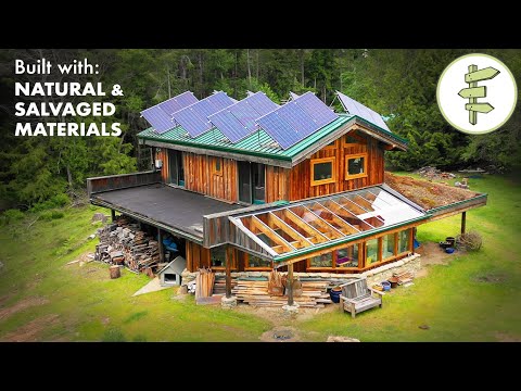 Fascinating Off-Grid Home Built with Natural & Salvaged Materials - Eco Village Living