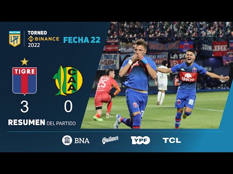 #TorneoBinance | Fecha 22 | resumen de Tigre - Aldosivi