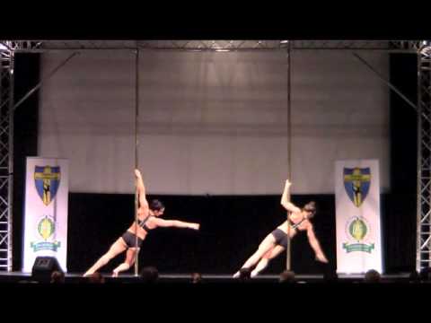 Pole SM 2015 Amanda Drotz & Anki Happonen Elite Dubbel- Swedish Nationals in Polesport 2015