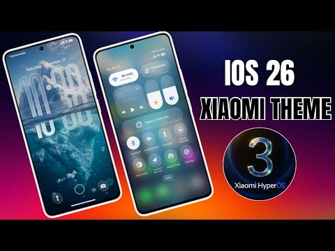 Hyper OS 3 - iOS 26 Theme With 3D Effect & Transparent Control Center