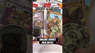 Arcanine vs Alakazam 🔥Surging Sparks battle… why is this Alakazam worth so much right now? 👀