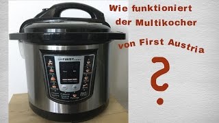 First Austria Multikocher Bedienungsanleitung