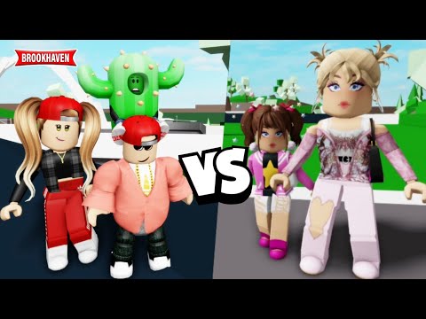 FAMILLE SKIBIDI DOP DOP VS FAMILLE STAR ! BROOKHAVEN - ROBLOX