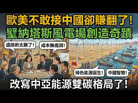太打臉了！戈壁風電禁區變綠電寶地，中國僅兩年建成徹底扭轉中亞能源雙碳命運