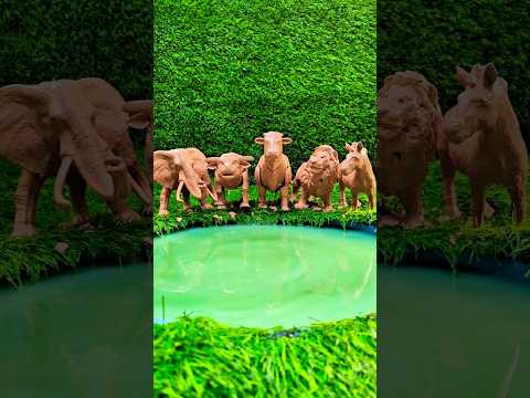 Animal toys: cow sound, buffalo,zebra farm animals #animaltoys #satisfying #animals #asmr #notalking