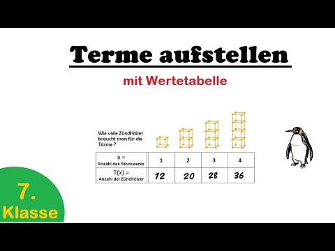 Grade 7 - Setting up expressions using a table of values ​​- a very simple method