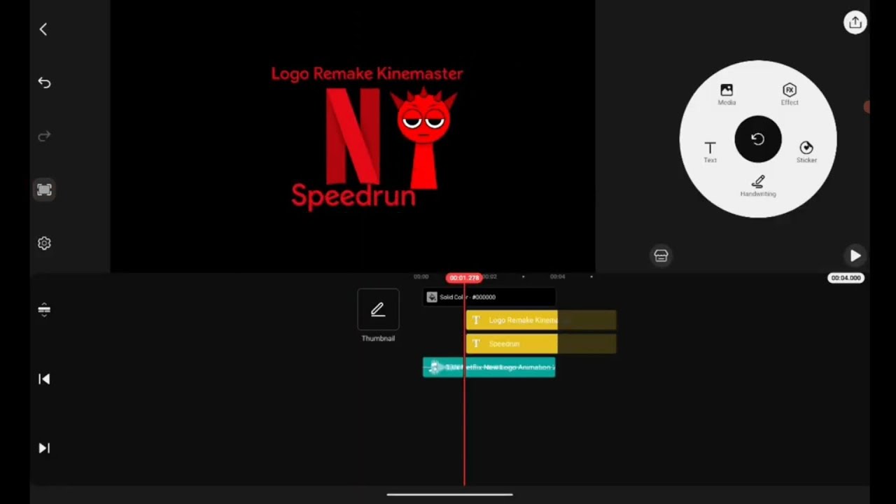 Netflix Logo Remake Kinemaster Speedrun x4.2 Speed
