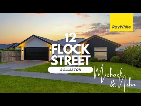 12 Flock Street, Rolleston, Selwyn, 4 Kuwarto, 2 Banyo, House