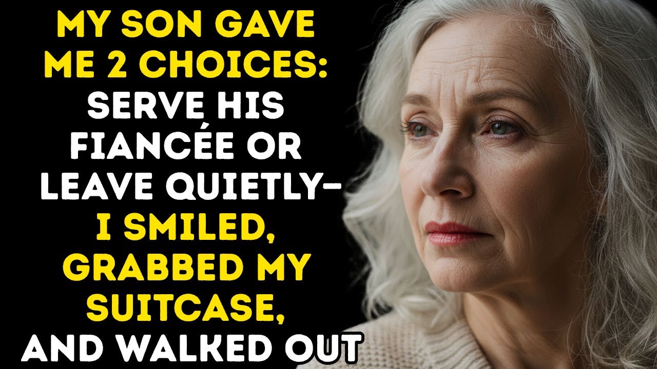 My Son Gave Me 2 Choices: Serve His Fiancée Or Leave Quietly—I Smiled, Grabbed My Suitcase, And....