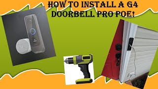 How to Install a G4 Doorbell Pro POE!