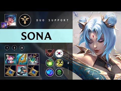 Sona Support vs Lulu - KR Grandmaster Patch 25.24