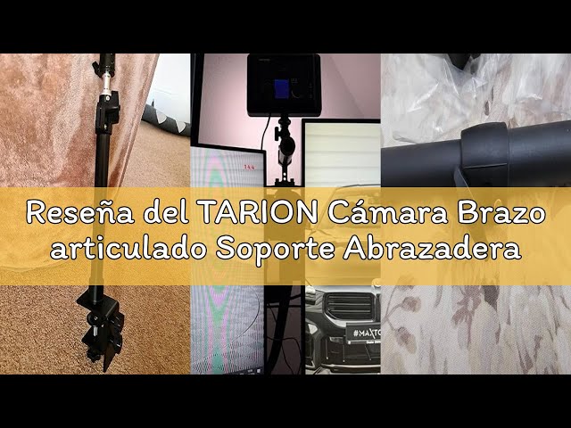 Vídeo relacionado con TARION Cámara Brazo articulado Soporte Abrazadera de Mesa trípode trípode de Mesa Ajustable con Adaptador de Tornillo de 3/8"a 1/4" (Desk-L)