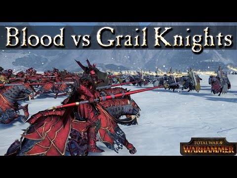 Blood Knights vs Grail Knights , Realm Knights vs Black Knights - Total War Warhammer Mechanics