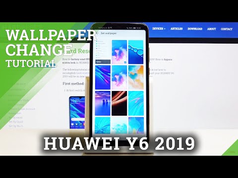 How to Personalize Desktop Look on HUAWEI Y6 2019 – Change Wallpaper