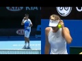 Novak Djokovic imita  Sharapova
