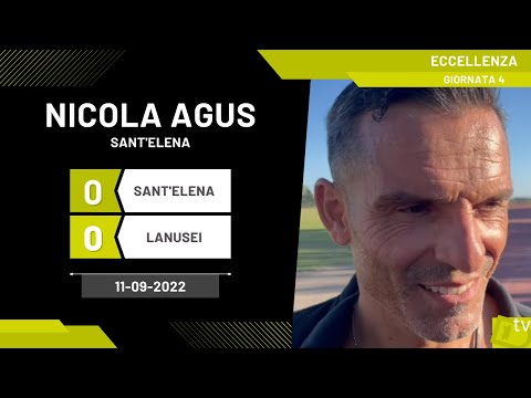Nicola Agus allenatore Sant'Elena 11-09-2022 - Diario Sportivo
