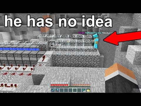 I found this kid about to raid a Minecraft base.. so i went invisible & waited