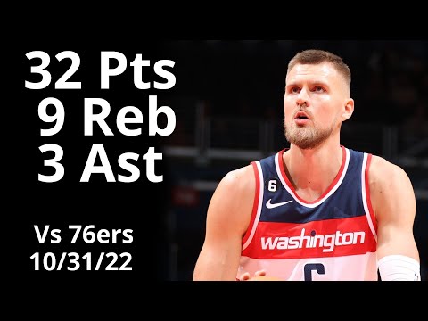 Kristaps Porzingis 32 Pts 9 Reb vs 76ers Highlights