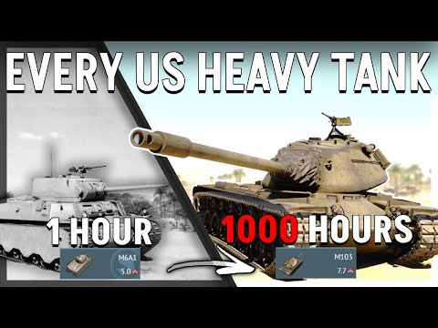 Every American Heavy Tank - 5 Kills in Each Tank