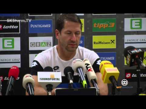 SK Sturm: Mediabriefing vor Rapid Wien (5. Runde 2015/16)