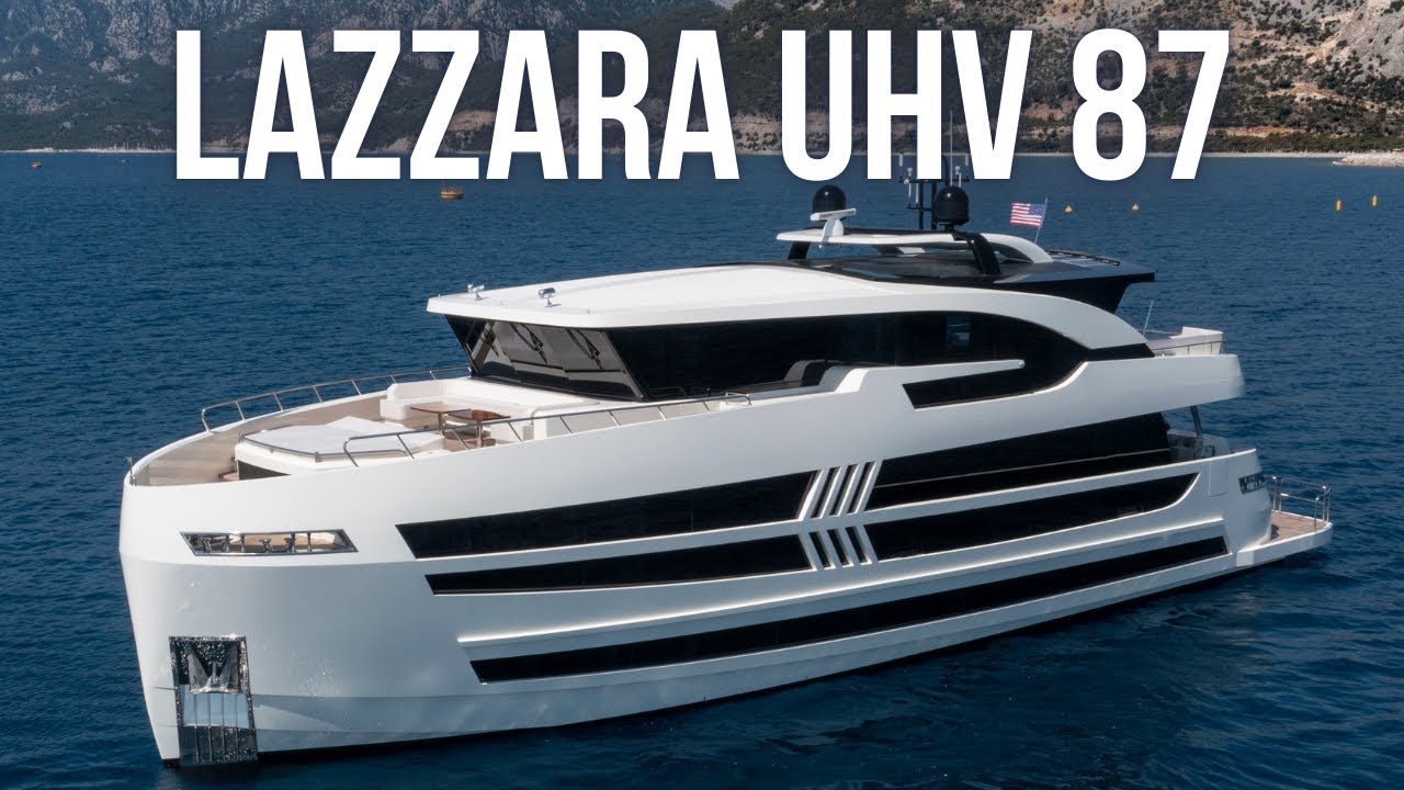 Yacht is INCREDIBLE! | Lazzara UHV 87 SuperYacht Tour