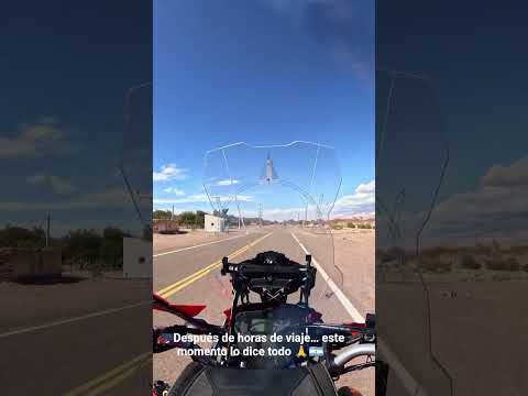 🏍️ Después de horas de viaje… este momento lo dice todo 🙏🇦🇷