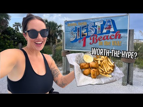 #1 BEACH IN FLORIDA + HIDDEN Local Food | Is Siesta Key Worth The Hype?