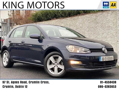 2016 Volkswagen Golf MATCH TDI DSG AUTO BLUEMOTION, King Motors Dublin