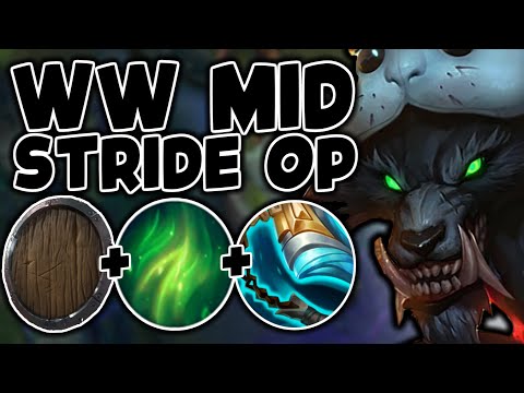 WARWICK MID WITH STRIDEBREAKER IS FREELO - League of Legends