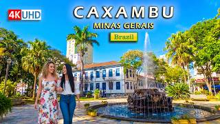🇧🇷 CAXAMBU — Walking Through the Water City of Minas Gerais 【 4K UHD 】