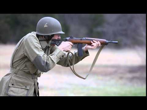 Short-barreled M2 carbine (Inland Mfg.) in action