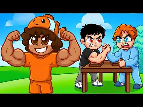 Jag Låtsades Vara En Noob I Roblox ARMBRYTNING SIMULATOR Och Blev Sedan STARKAST!