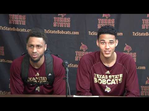 Texas State MBB Players Postgame - Appalachian State
