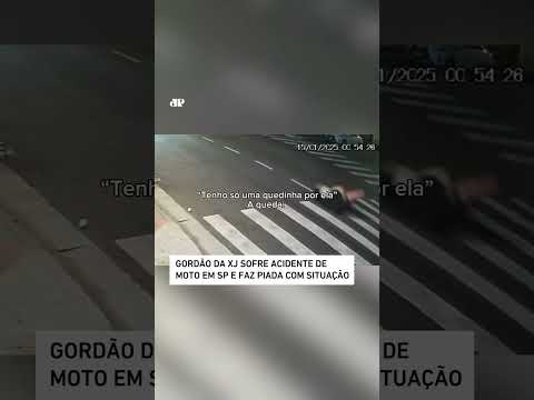 Gordão da XJ sofre acidente de moto em SP e faz piada com situação #shorts
