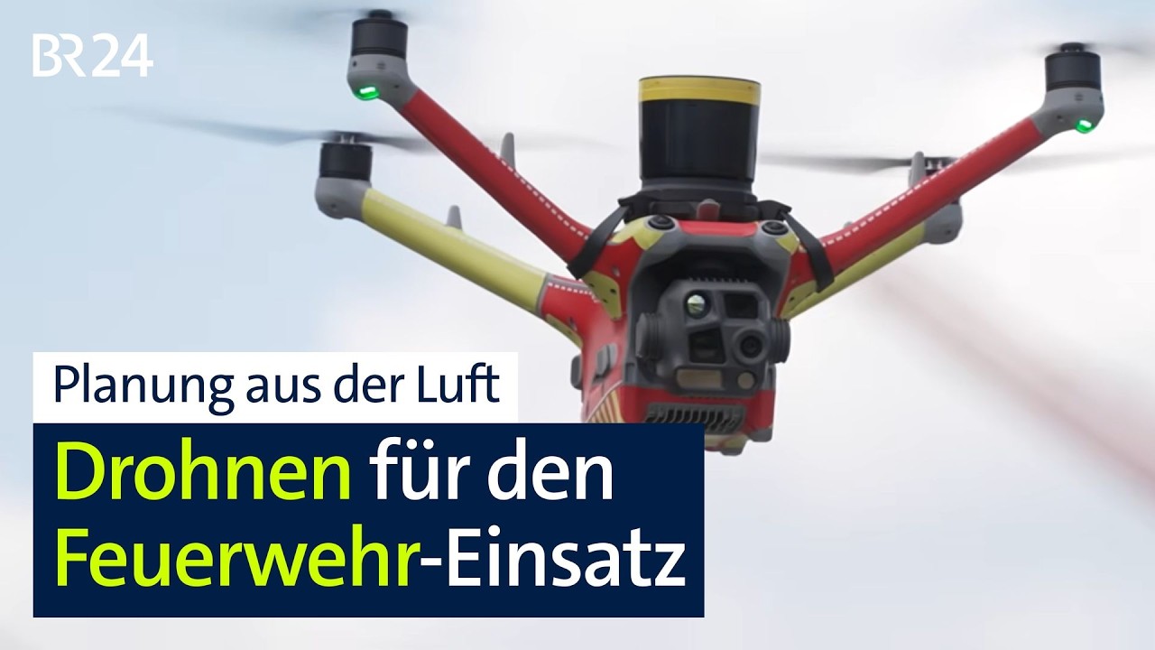 Der erste Blick von oben: Wie Drohnen Feuerwehreinsätze verändern | BR24