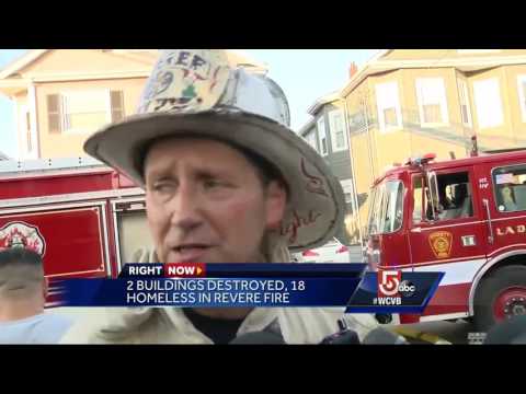 Witness captures wall of flames on video