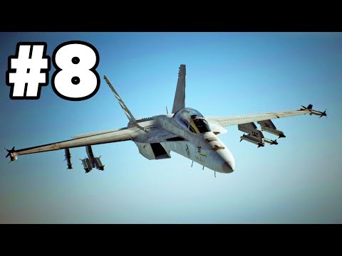 Ace Combat 7 - Mission #8: Pipeline Destruction | Desert Storm Oil Field Raid in SAND STORM!