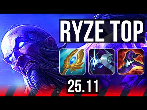 RYZE vs JAX (TOP) | 42k DMG | KR Master | 25.11