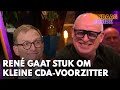 René gaat stuk om kleine CDA-voorzitter: ‘Na het eten moet hij een halfuur in de box!’