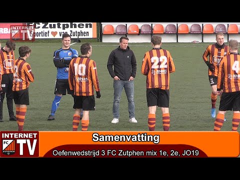 Oefenwedstrijd 3 FC Zutphen 1, 2 en JO19 mix (1-2)