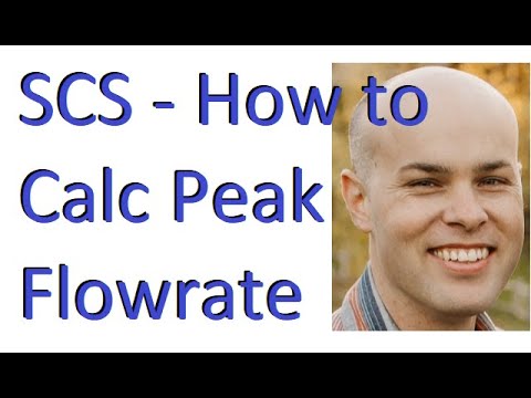 SCS Peak Flowrate (Runoff Curve Number Method)