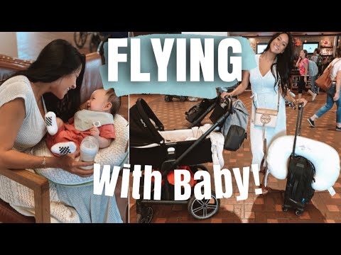 FLYING WITH A BABY | 3 MONTHS! BABY CARRY ON, WHAT YOU NEED, & TIPS