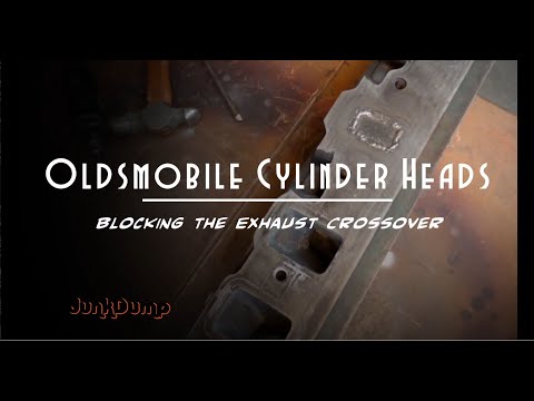 Plugging the Exhaust Crossover on Oldsmobile Heads