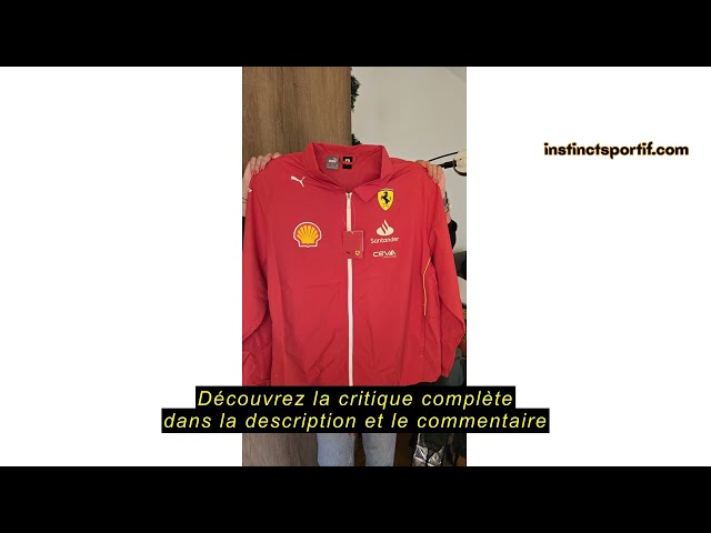 Vídeo relacionado con PUMA Chaqueta softshell del equipo Scuderia Ferrari 2024 para hombre - Rojo Quemado - Tamaño: S