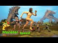 Monster Speed Comparison Speed Comparison In 3D Part 01