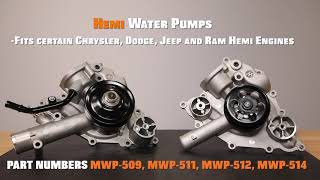 Water Pumps for Chrysler Dodge Jeep Ram HEMI Engines from MELLING
