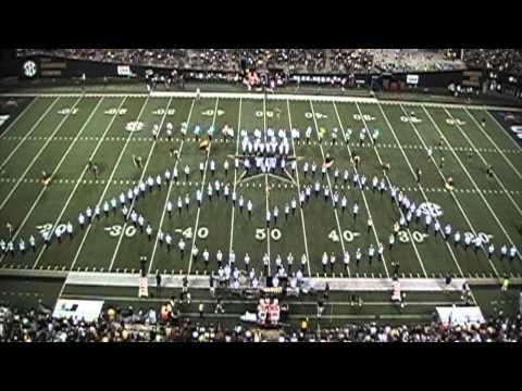 Spirit of Gold performs a Halftime Show recognizing Ray Charles