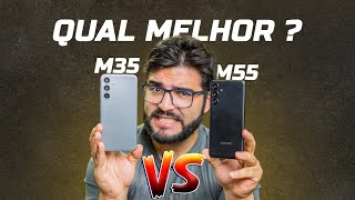 Samsung fez merd@  e eu posso provar! Galaxy M55 vs Galaxy M35! Não faz sentido!
